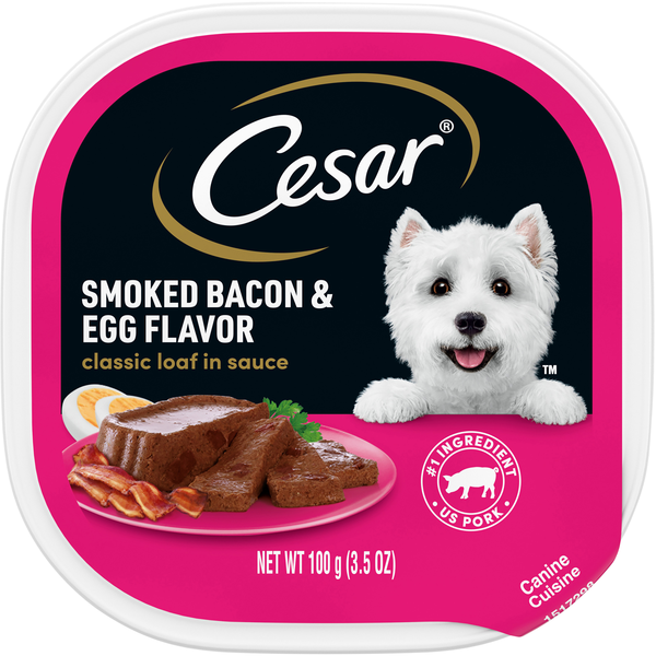 CESAR Classic Loaf in Sauce Smoked Bacon & Egg Adult Wet Dog Food