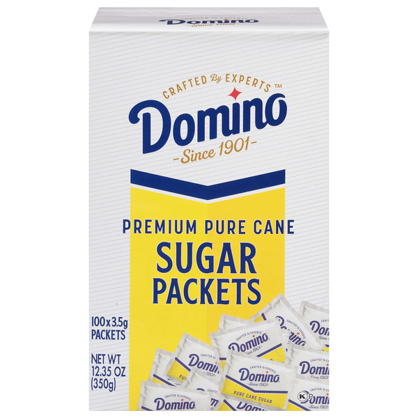 Domino Premium Pure Cane Sugar Packets