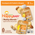 Happy Baby Organics Nutty Blends Banana & Almond Butter Pouches - 8 ct