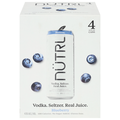 Nutrl Blueberry Vodka Seltzer Cocktail - 4 pk