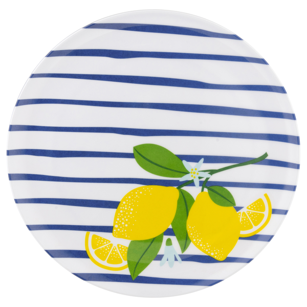Smart Living Summer Dinner Plate Lemon Branch