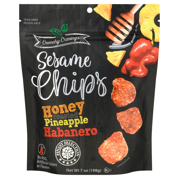 Save on Crunchy Cravings Sesame Chips Honey Roasted Pineapple Habanero Order Online Delivery