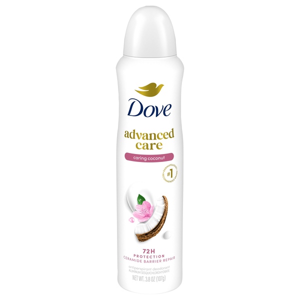 Dove Advanced Care Caring Coconut Antiperspirant Deodorant Dry Spray