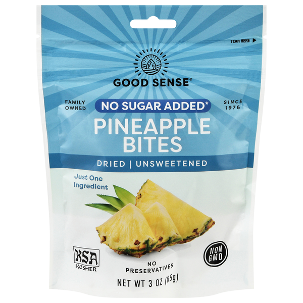 Good Sense No Sugar Added Dried Fruit Pineapple Bites