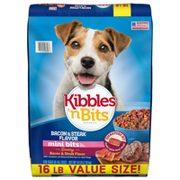 Kibbles 'n Bits Mini Bits Small Breed Bacon & Steak Adult Dry Dog Food