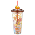 Silver Buffalo Harvest Straw Tumbler Thank Full