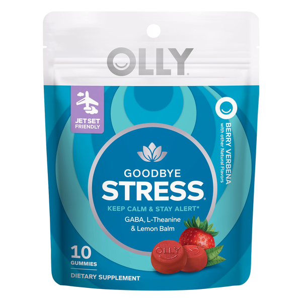 OLLY Goodbye Stress Berry Verbena Gummies (Travel Size)