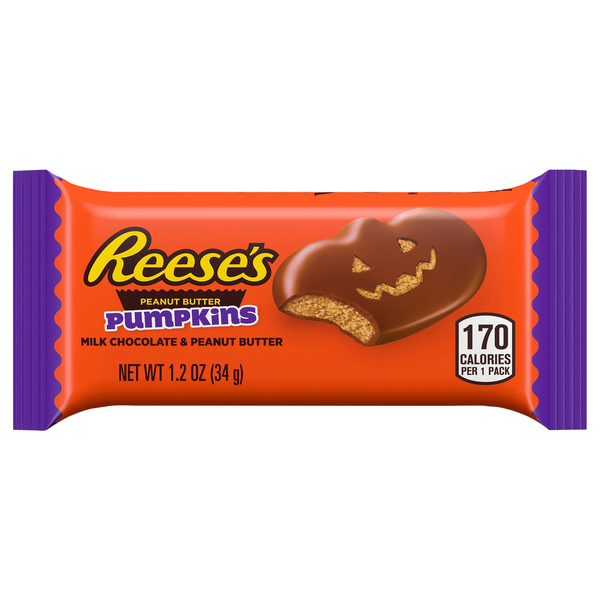 Reese's Pumpkins Milk Chocolate Peanut Butter Halloween Candy Cups