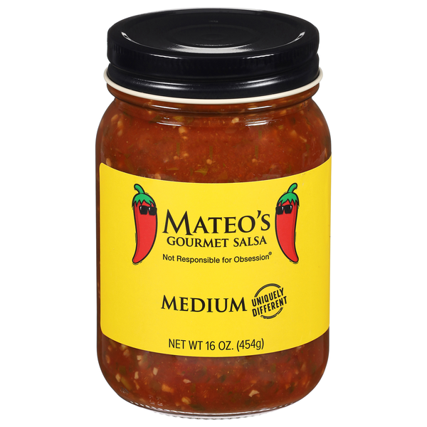Mateo's Gluten Free Medium Gourmet Salsa