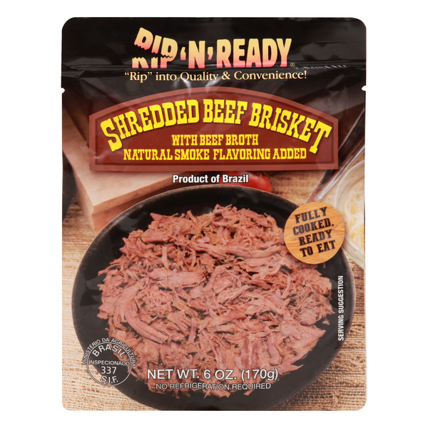 Save on Hereford Rip 'N' Ready Beef Brisket Shredded Fully Cooked Ready