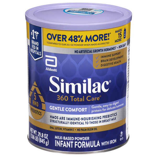 Similac 360 Total Care Gentle Comfort Milk Based Infant Formula with Iron