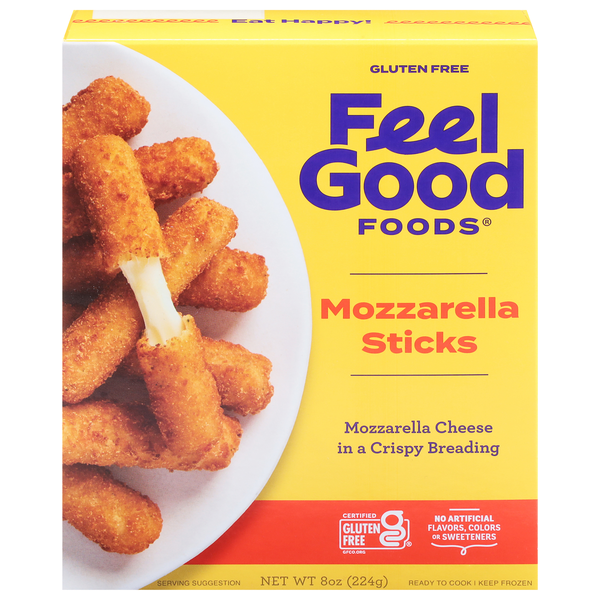 Feel Good Foods Gluten Free Mozzarella Sticks Frozen