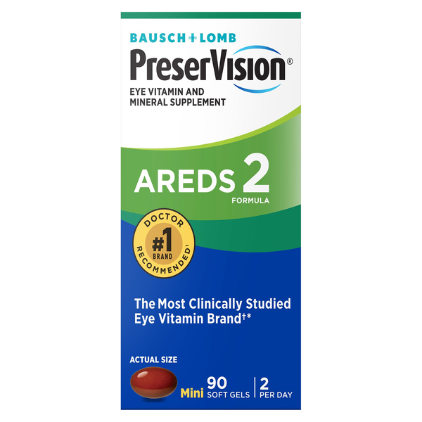 PreserVision AREDS 2 Formula Eye Vitamin & Mineral Supplement Soft Gels