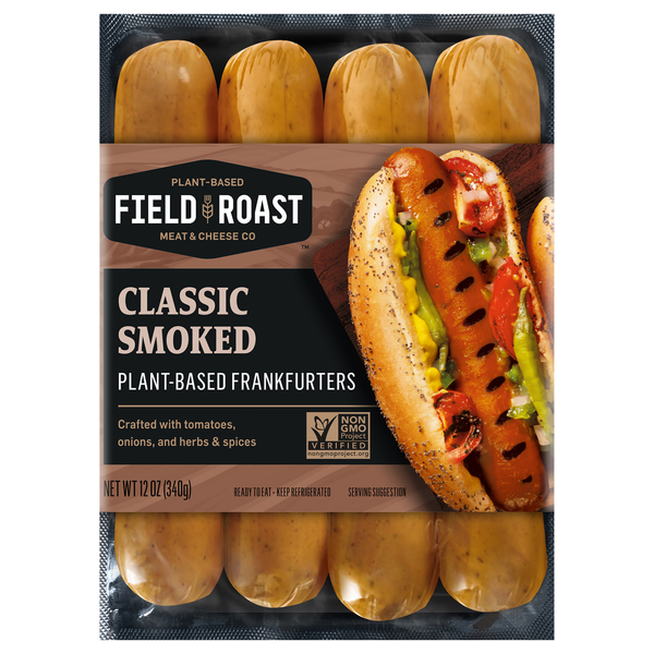 Field Roast Plant-Based Classic Smoked Frankfurters Refrigerated