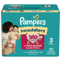 Pampers Swaddlers 360 Size 3 Baby Diapers 16-38 lb