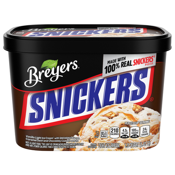 Breyers Light Snickers Ice Cream