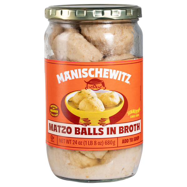 Manischewitz Matzo Balls in Broth (Add To Soup) Kosher For Passover