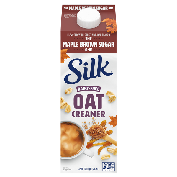 Save on Silk Oat Creamer The Maple Brown Sugar One Dairy Free Order