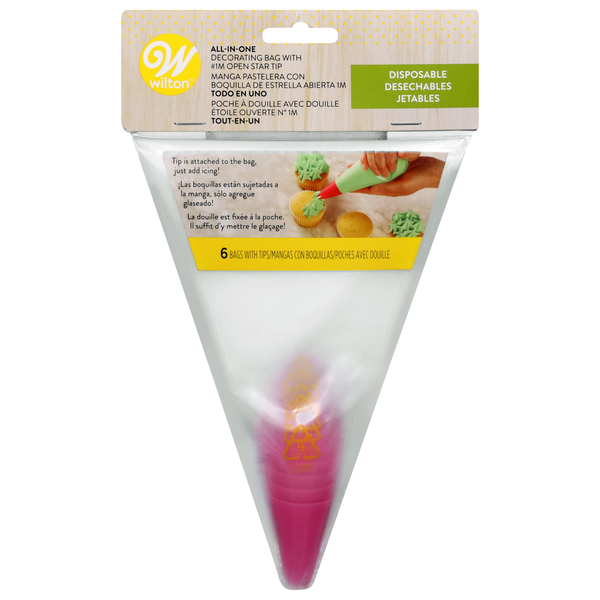 Wilton Disposable All-in-One Decorating Bags with Tips