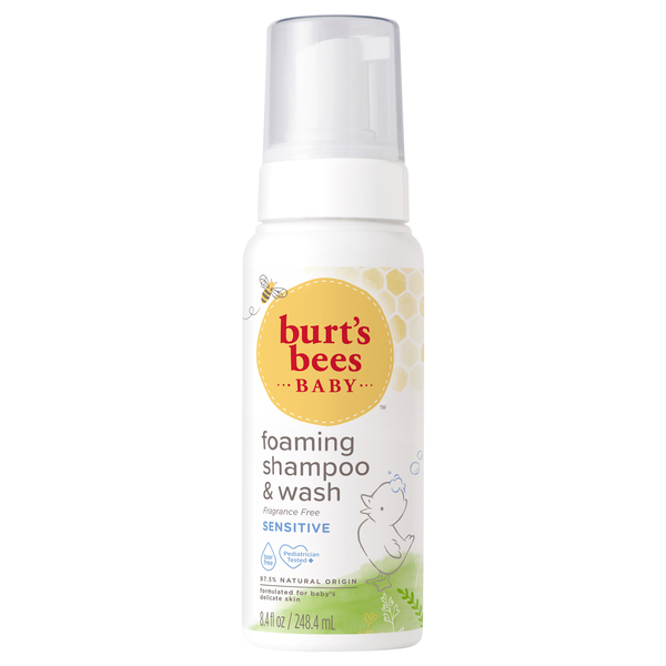 Burt's Bees Baby Sensitive Fragrance Free Foaming Shampoo & Wash
