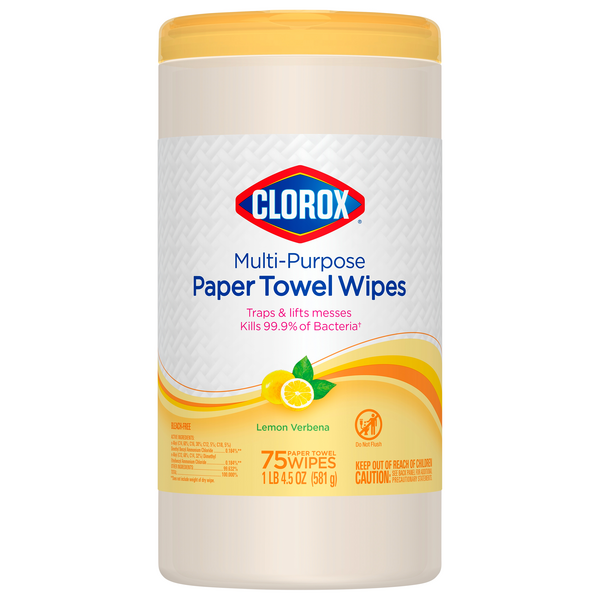 Save on Clorox MultiPurpose Paper Towel Wipes Lemon Verbena Order