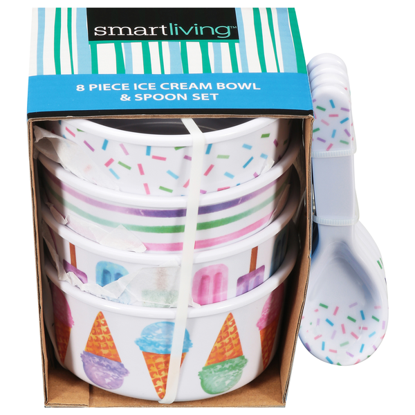 Smart Living Ice Cream Bowl & Spoon Set