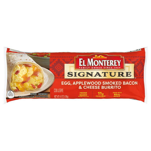 Save on El Monterey Signature Burrito Egg Applewood Smoked Bacon