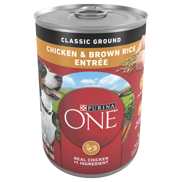 Purina ONE Classic Ground Chicken & Brown Rice Adult Wet Dog Food