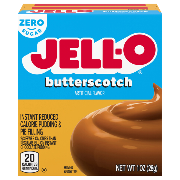 Jell-O Zero Sugar Butterscotch Instant Pudding & Pie Filling