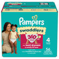 Pampers Swaddlers 360 Size 4 Baby Diapers 22-37 lb