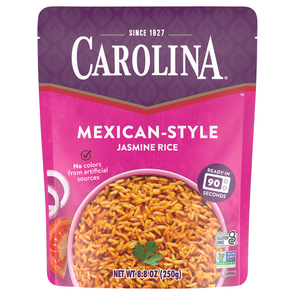 Carolina 90 Second Microwave Mexican-Style Flavored Jasmine Rice