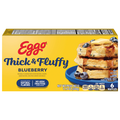 Eggo Thick & Fluffy Blueberry Belgian Style Waffles - 6 ct