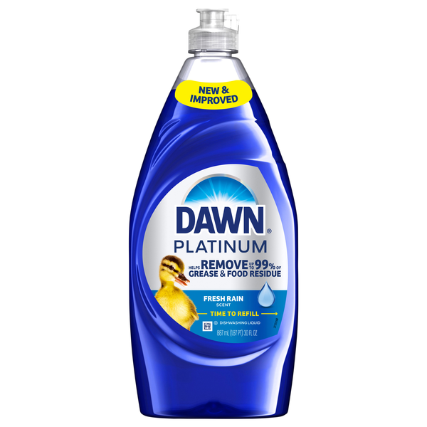 Dawn Platinum Fresh Rain Scent Liquid Dish Soap