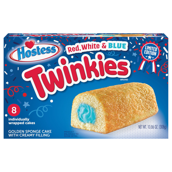 Hostess Red White & Blue Twinkies - 8 ct