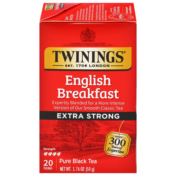 Twinings Extra Strong English Breakfast Black Tea Bags