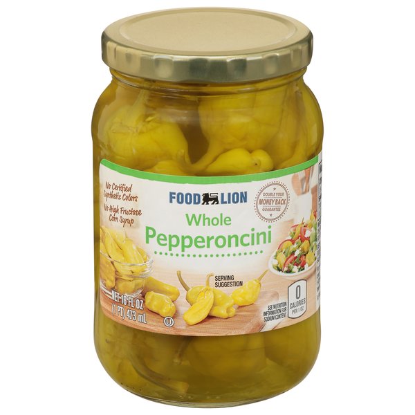 Food Lion Mild Whole Pepperoncini