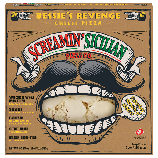 Screamin' Sicilian Bessie's Revenge Cheese Pizza frozen