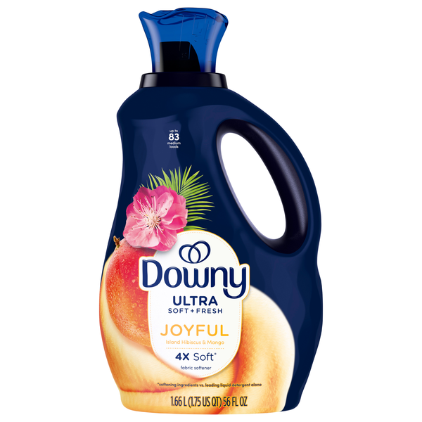 Downy Ultra Soft + Fresh Joyful Island Hibiscus & Mango Fabric Softener