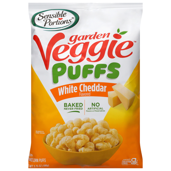 Sensible Portions Gluten Free White Cheddar Garden Veggie Puffs