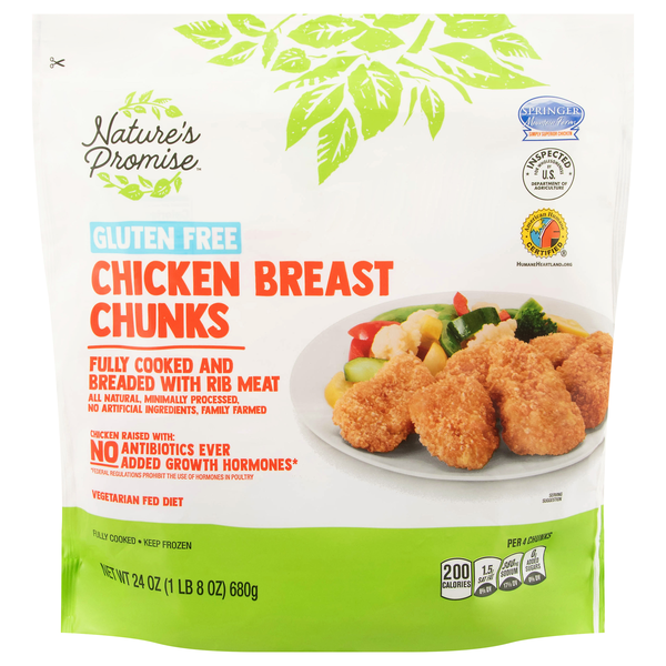 Nature's Promise Natural Gluten Free Breaded Chicken Breast Chunks Frozen
