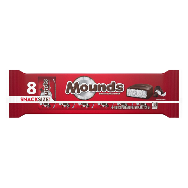 Save on Mounds Candy Bars Dark Chocolate &amp; Coconut Snack Size - 8 ct ...