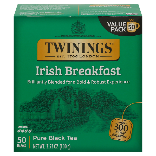 Twinings Irish Breakfast Black Tea Bags