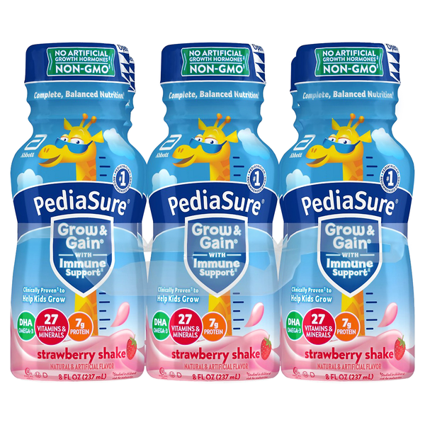 PediaSure Grow & Gain Strawberry Nutrition Shake - 6 pk