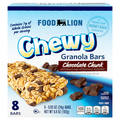 Food Lion Chewy Chocolate Chunk Granola Bars - 8 ct