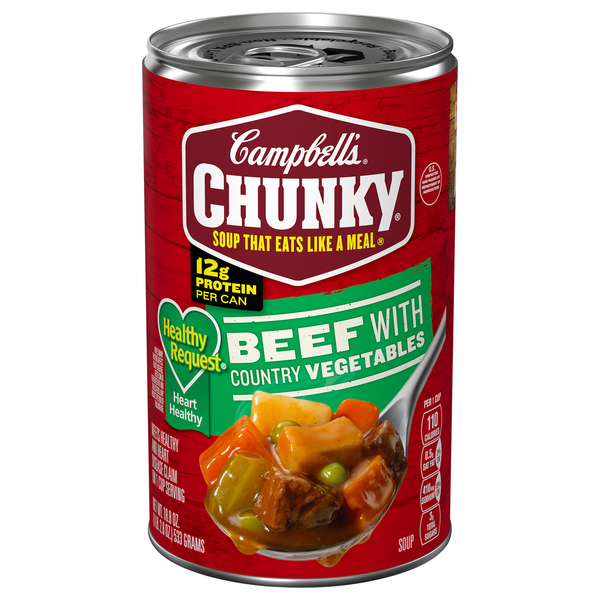 Campbell's Chunky Healthy Request Beef with Country Vegetables Soup