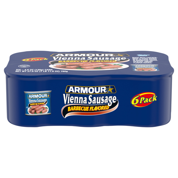 Armour Star Barbecue Flavored Vienna Sausage - 6 ct