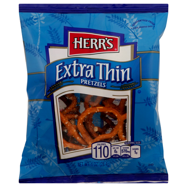 Save on Herr's Pretzels Extra Thin Single Serve Order Online Delivery MARTIN'S