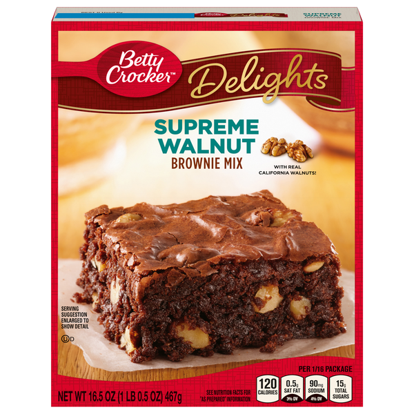 Betty Crocker Delights Supreme Walnut Brownie Mix