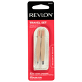 Revlon Designer Series Travel Set Stainless Steel Slant & Point Tweezers