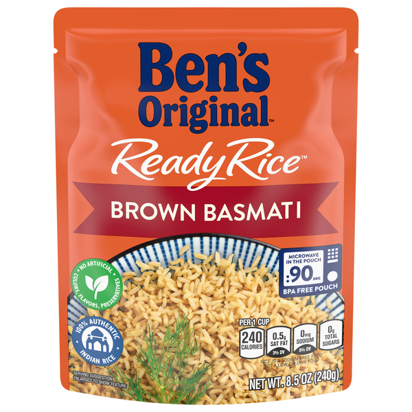 Ben's Original 90 Second Microwave Ready Brown Rice Basmati